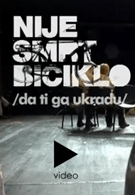NIJE SMRT BICIKLO (da ti ga ukradu)- Jugoslovensko dramsko pozorište, tiket klub
