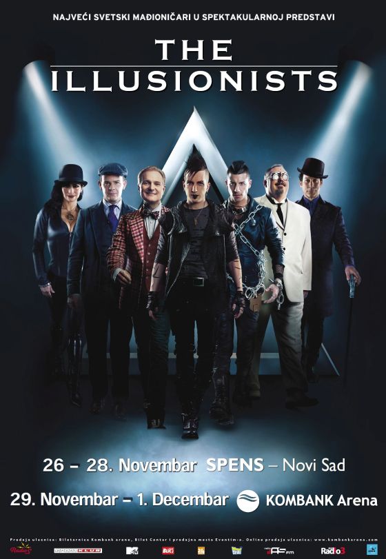 THE ILLUSIONISTS - SPC SPENS, Novi Sad, Tiket Klub