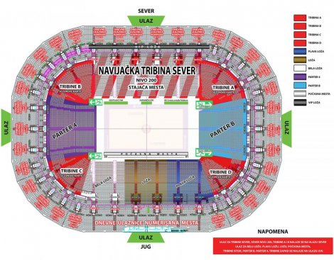 Crvena Zvezda - Budivelnik Kiev - Kombank arena, Tiket Klub