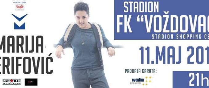 MARIJA ŠERIFOVIĆ - TC Stadion, Tiket Klub MARIJA ŠERIFOVIĆ - TC Stadion, Tiket Klub