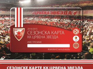 KK Crvena Zvezda - SEZONSKA ULAZNICA - HALA PIONIR - KOMBANK ARENA, Tiket Klub