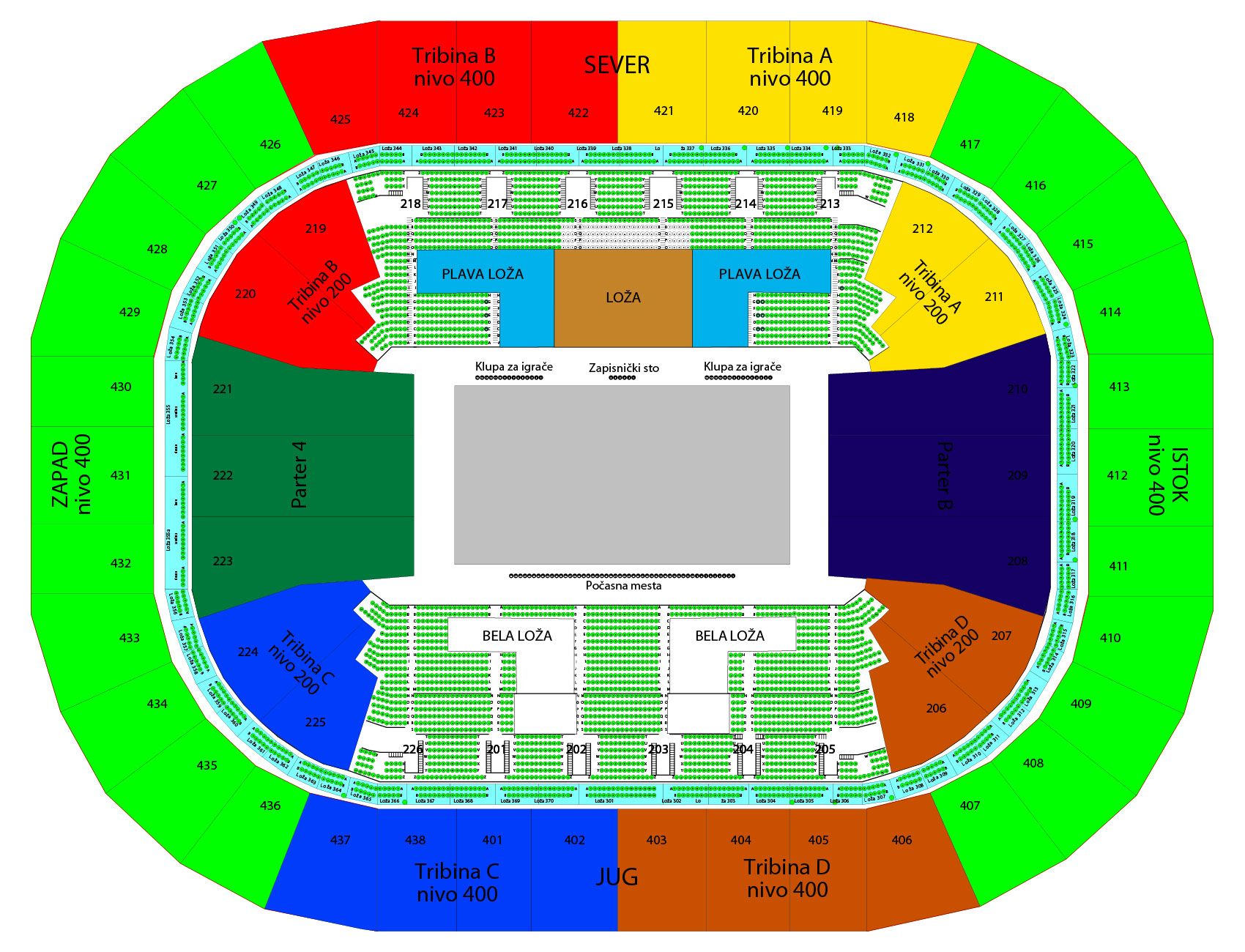 KK Crvena Zvezda - KK Olimpijakos - Kombank Arena, Tiket Klub