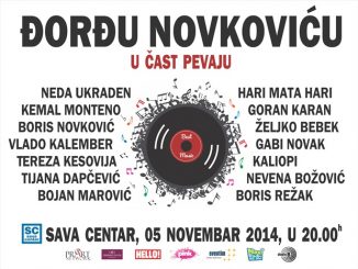 ĐORĐU NOVKOVIĆU U ČAST - Sava Centar, Tiket Klub