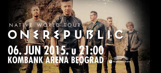 OneRepublic - KOMBANK Arena, Tiket Klub OneRepublic - KOMBANK Arena, Tiket Klub