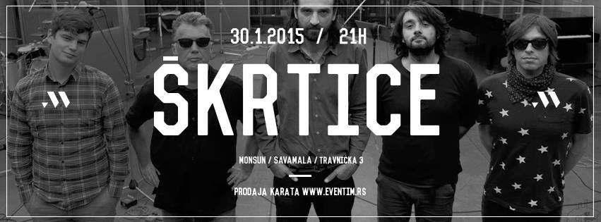 ŠKRTICE - Klub MONSUN, Tiket Klub