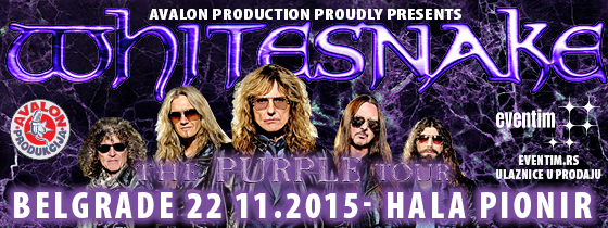 ‘’PURPLE’’ WHITESNAKE U BEOGRADU! - Pionir, Tiket Klub