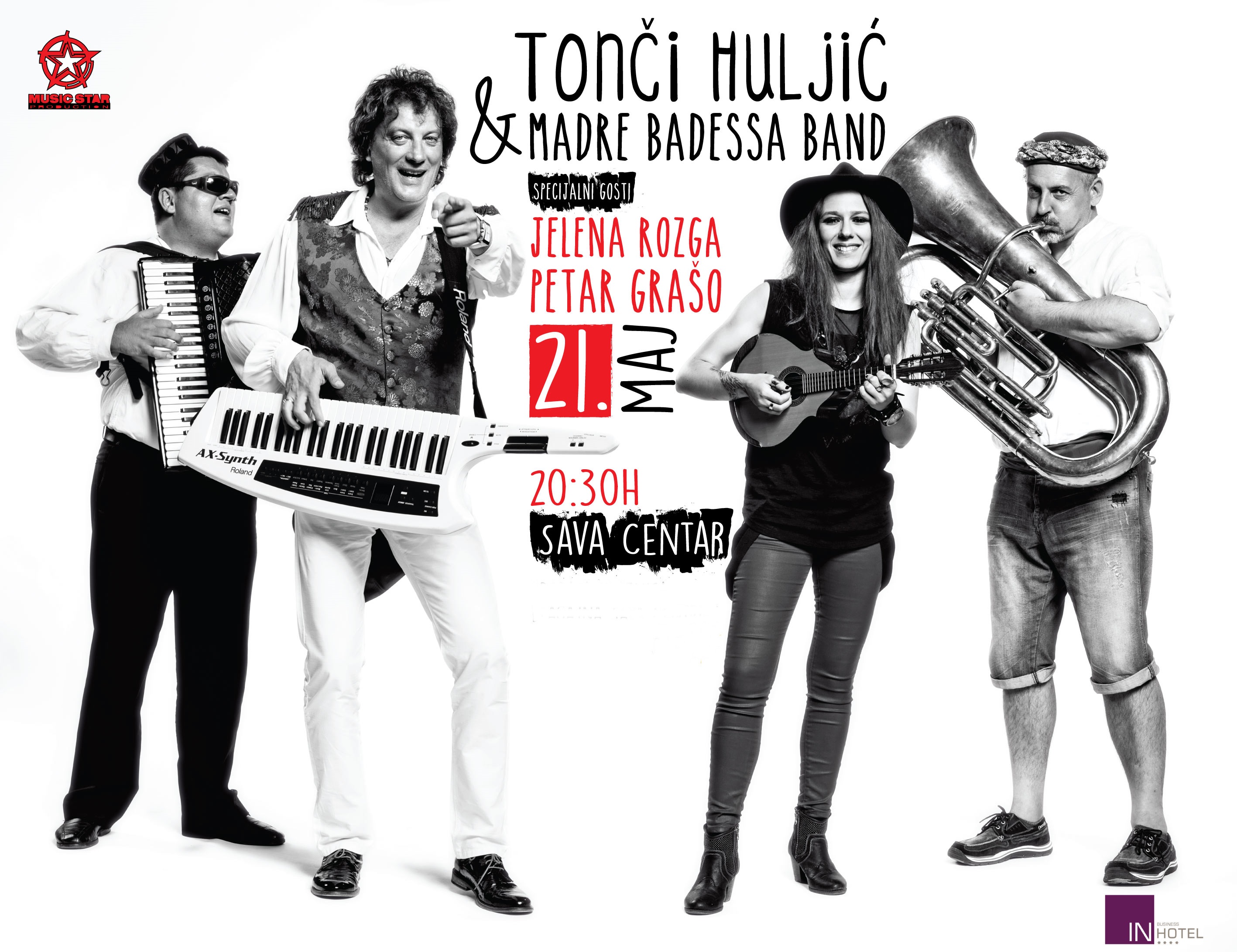 Tonči Huljić & Madre Badessa Band - Sava Centar, Tiket Klub