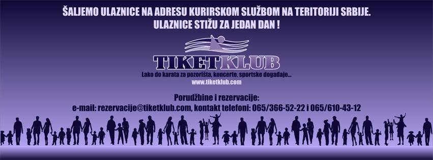 Бошко Буха - Репертоар за Јануар 2015. Tiket Klub