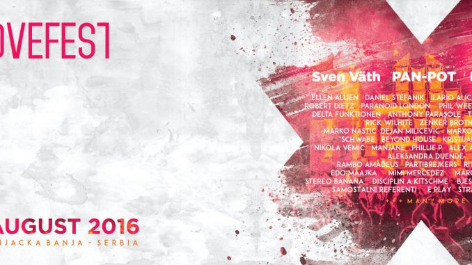 LOVEFEST 2016 - Park Jezero, Vrnjačka Banja